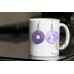 Hammer Shell 35 mm Lavender Donut Dyed Dangling Earrings 0001ER