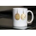 Mother of Pearl 40 mm Natural Oval Dangling Earrings 0013ER