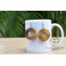 Robles Wood Donut Brown 40 mm Dangling Earrings 0069ER