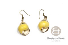 Turbo Shell electro plating Natural Dangling Earrings 0026ER