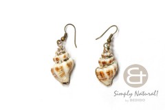 Turbo Shell electro plating Natural Dangling Earrings 0032ER