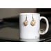 Turbo Shell electro plating Natural Dangling Earrings 0034ER